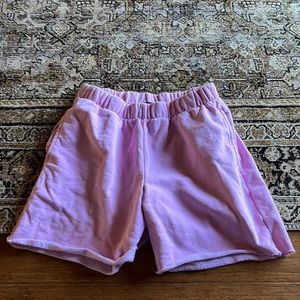 Pink Sweat shorts with pockets
